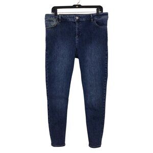 NWT LCW Jeans Women’s 34 Blue Push Up Skinny Medium Mid Rise Denim Stretch